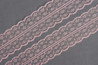 Кружево 45мм капроновое Персиковый - изображение