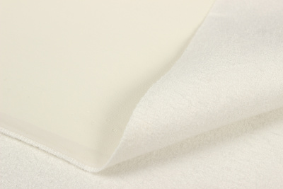 Кожа на замше Молочный - изображение