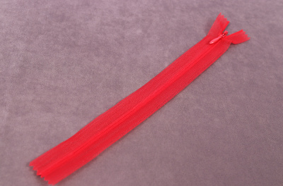 Молния потайная 20см на сетке Красный 145 - изображение