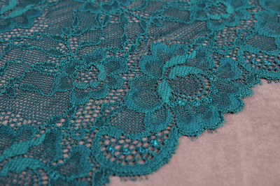 Кружево 160мм эластичное Глубокий океан - изображение