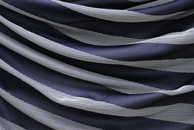Портьера серебрянно-синие полосы - изображение