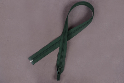 Молния разъемная 65см Т5 спираль  Т.Зеленый 273 - изображение