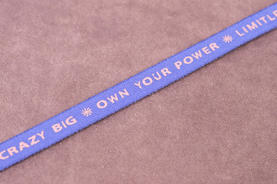 Резинка для бретелей 8мм Бренд Синий/Розовый - изображение