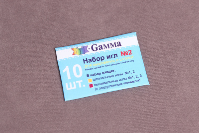 Иглы для ручного шитья №2 Gamma 10шт - изображение