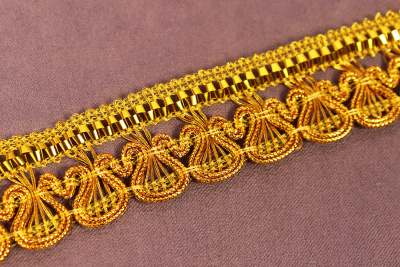 Тесьма 20мм плетеная Яр.Золото - изображение