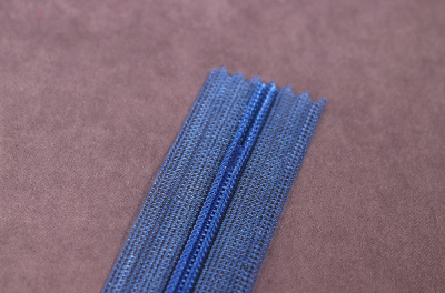 Молния потайная 20см на сетке Синий 214 - изображение