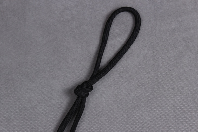 Шнурок 0,7*150см круглый полипропилен Черный - изображение