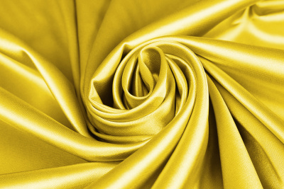 Атлас однотонный Йоко-йоко Желтый - изображение