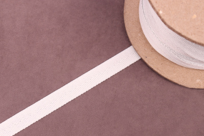 Киперная лента 13мм с метанитом Белый/Серебро - изображение