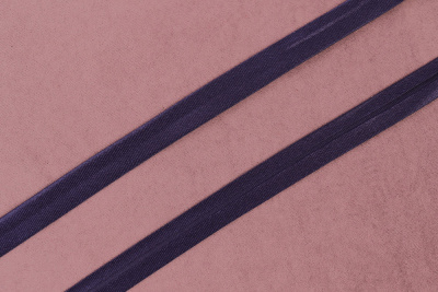 Атласная косая бейка 15мм GAMMA  Т.Синий - изображение