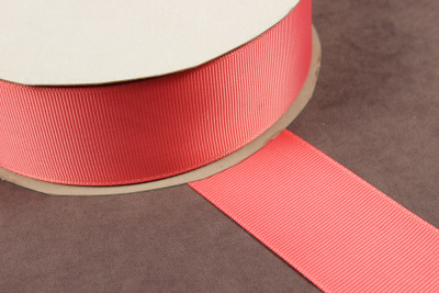 Репсовая лента 40мм Коралловый - изображение