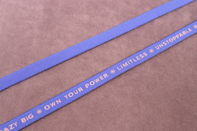 Резинка для бретелей 8мм Бренд Синий/Розовый - изображение