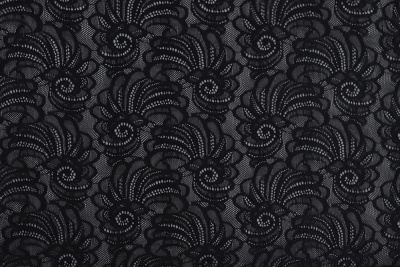 Гипюр-стрейч Черный - изображение