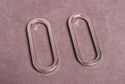 Кольцо неразъемное 40мм металл Никель - изображение