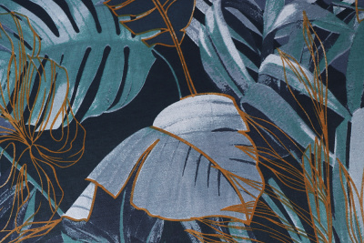 Бязь набивная 220 Ив 120 г/м.кв Ночные тропики - изображение