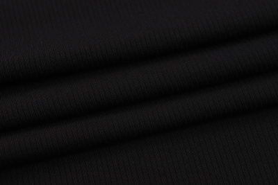 Трикотаж лапша с начесом Черный - изображение