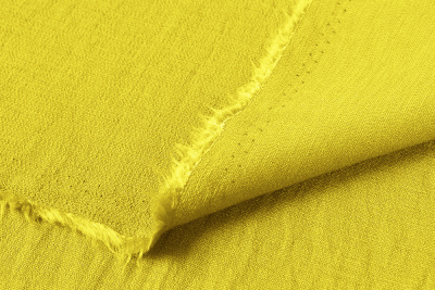 Вискоза фактурная Ярко-желтый - изображение