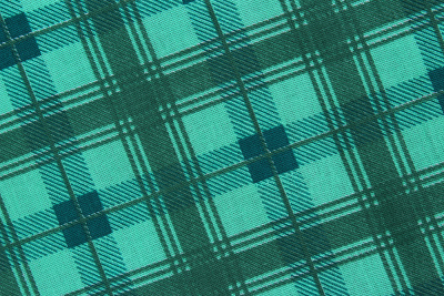 Бязь набивная 150 Ив 125 г/м Клетка зеленая - изображение