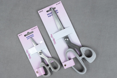 Набор ножниц для рукоделия 2шт Hobbi Pro Серый - изображение