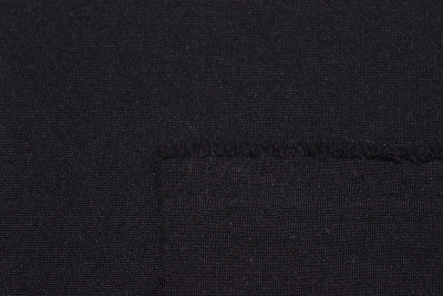 Габардин однотонный Черный - изображение