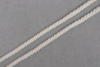 Шнур витой 6мм х/б Молочный - изображение