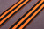 Лента прикладная Георгиевская 25мм Оранжевый/черный