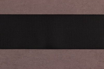 Репсовая лента 50мм Черный - изображение