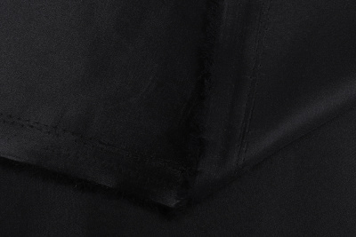 Атлас-стрейч Черный - изображение