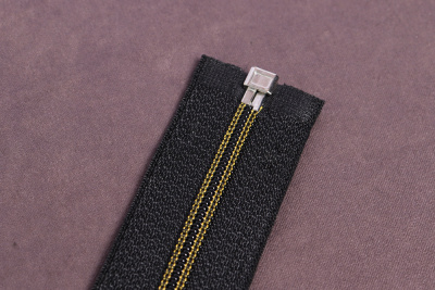 Молния 80см разъемная спираль Т5 Черный/Желтый - изображение