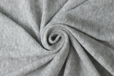 Трикотаж махра меланж Св.серый - изображение