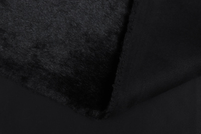 Мех-дубленка кролик Черный - изображение