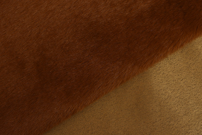 Мех-дубленка кролик Терракотовый - изображение