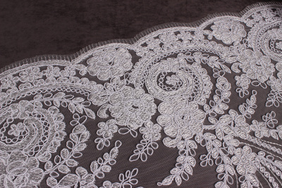 Кружево 325мм свадебное Молочный 601 - изображение