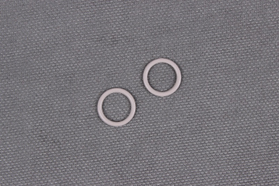 Кольцо 10мм металл Arta-F Серебристый пион - изображение