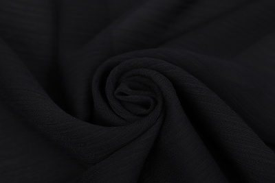 Шифон-креш 073-75 Черный - изображение