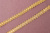 Тесьма 20мм металлизированная с пайеткой Волна Золото