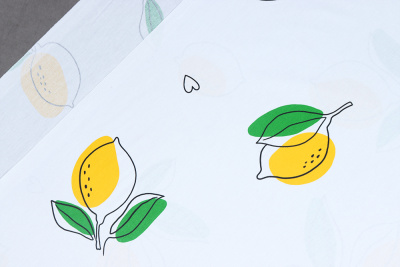 Поплин Люкс набивной 220 Лимонад - изображение