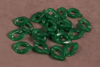 Кольцо для цепочки 16*23мм Зеленый мрамор - изображение