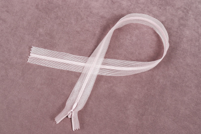 Молния потайная 50см на сетке Белый 101 - изображение