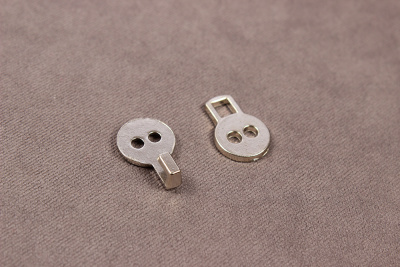 Крючок декоративный 15мм плоский Никель - изображение