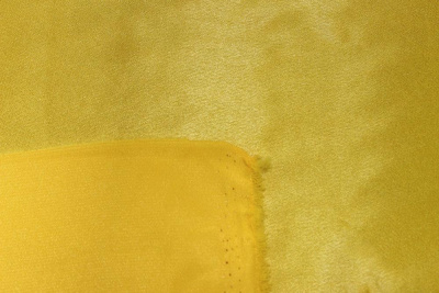 Креп-сатин однотонный Желтый - изображение