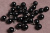Бусины-подвески 12мм жемчуг Черный