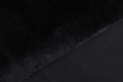 Мех-дубленка кролик Черный - изображение