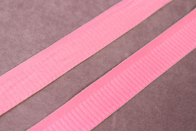 Резинка бельевая рифленая 20мм Розовый - изображение