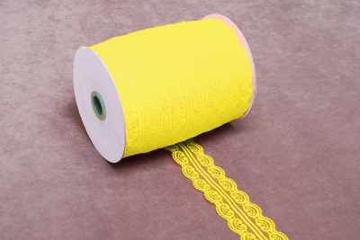 Кружево 45мм капроновое Желтый - изображение