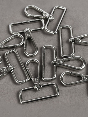 Карабин 38мм для сумок Никель - изображение