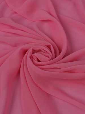 Шифон однотонный Индонезия Т.розовый - изображение