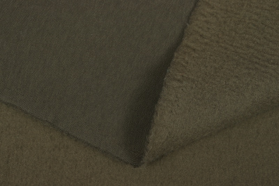 Полотно футерованное Penye 3-нитка 320гр/м.кв.начес Т.хаки - изображение