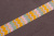 Репсовая лента с рисунком 25мм Зигзаг Св.розовый/зеленый/желтый
