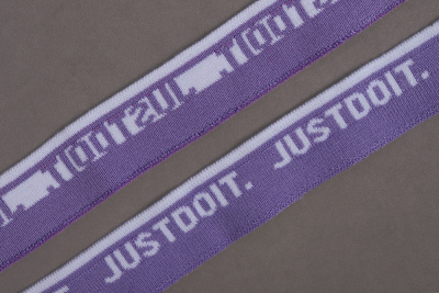 Горловина 30*500мм трикотажная JUSTDOIT Сиреневый/Белый - изображение